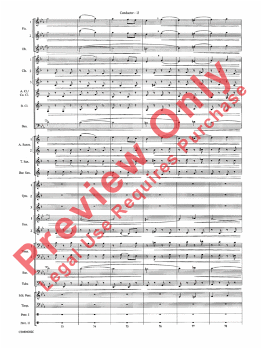 The Dam Busters Concert March Concert Band scores gallery preview page 16