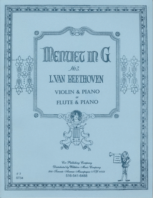 Book cover for Menuet in G