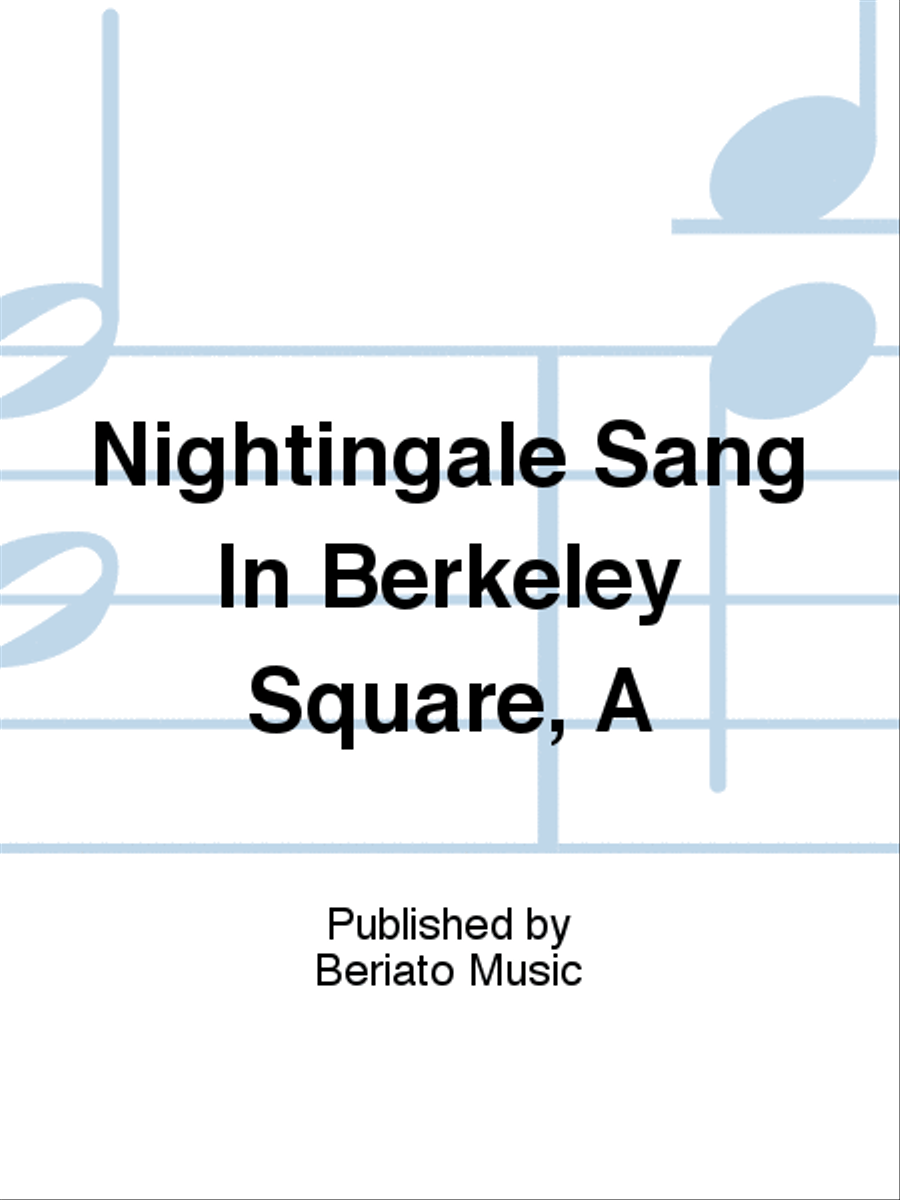 Nightingale Sang In Berkeley Square, A Piano, Vocal, Guitar scores gallery preview page 1