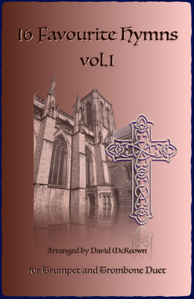Book cover for 16 Favourite Hymns Vol.1 for Trumpet and Trombone Duet