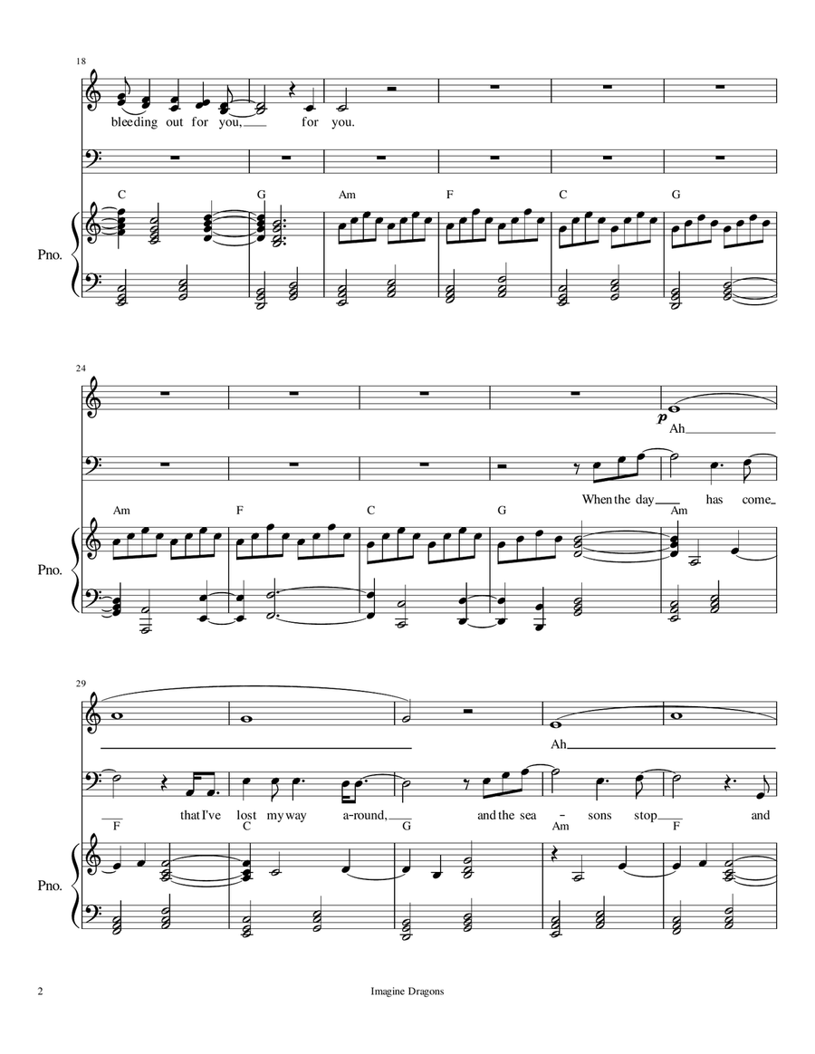 Bleeding Out 4-Part scores gallery preview page 2