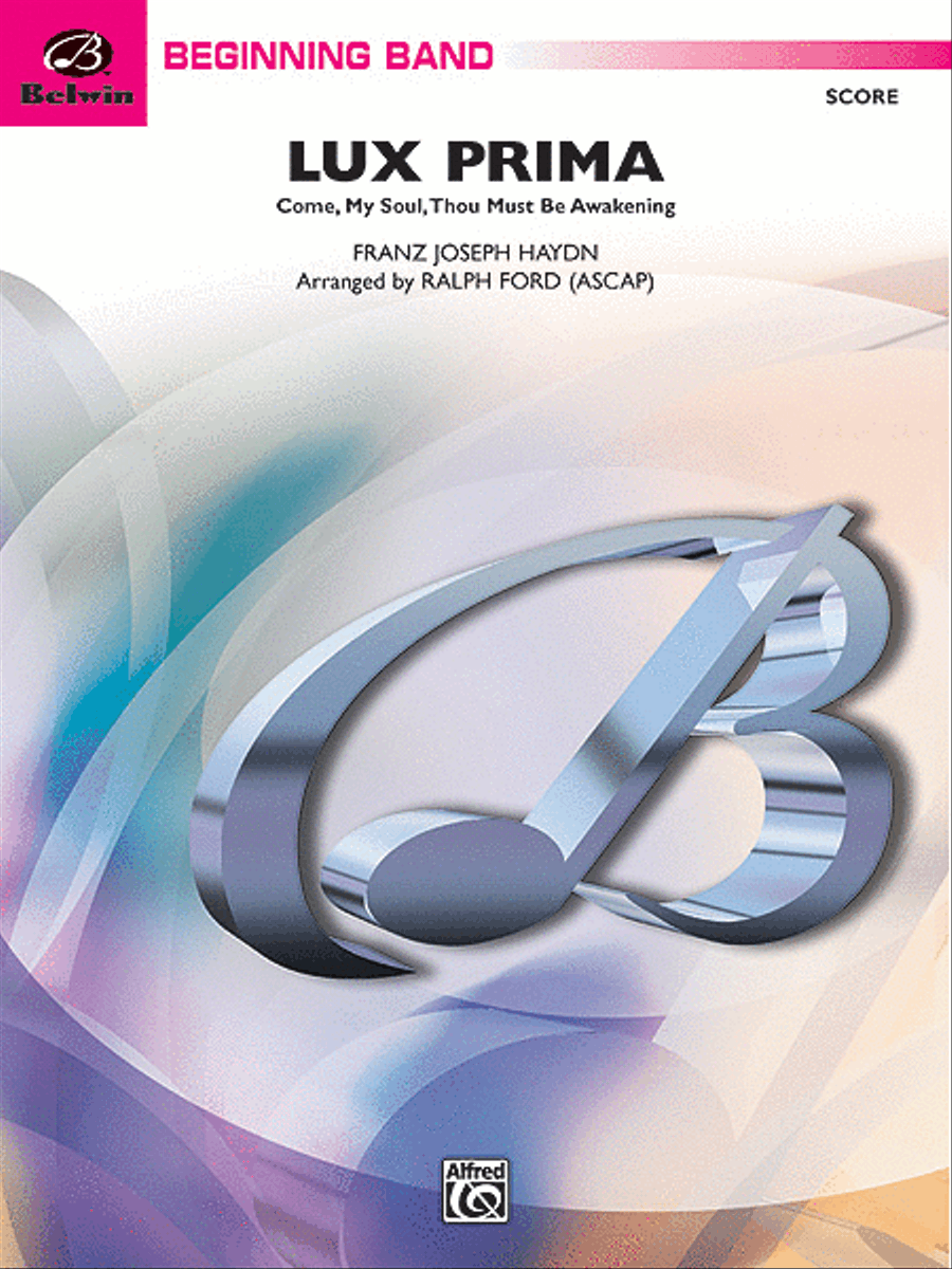 Lux Prima (Come, My Soul, Thou Must Be Awakening) (score only) Concert Band scores gallery preview page 1