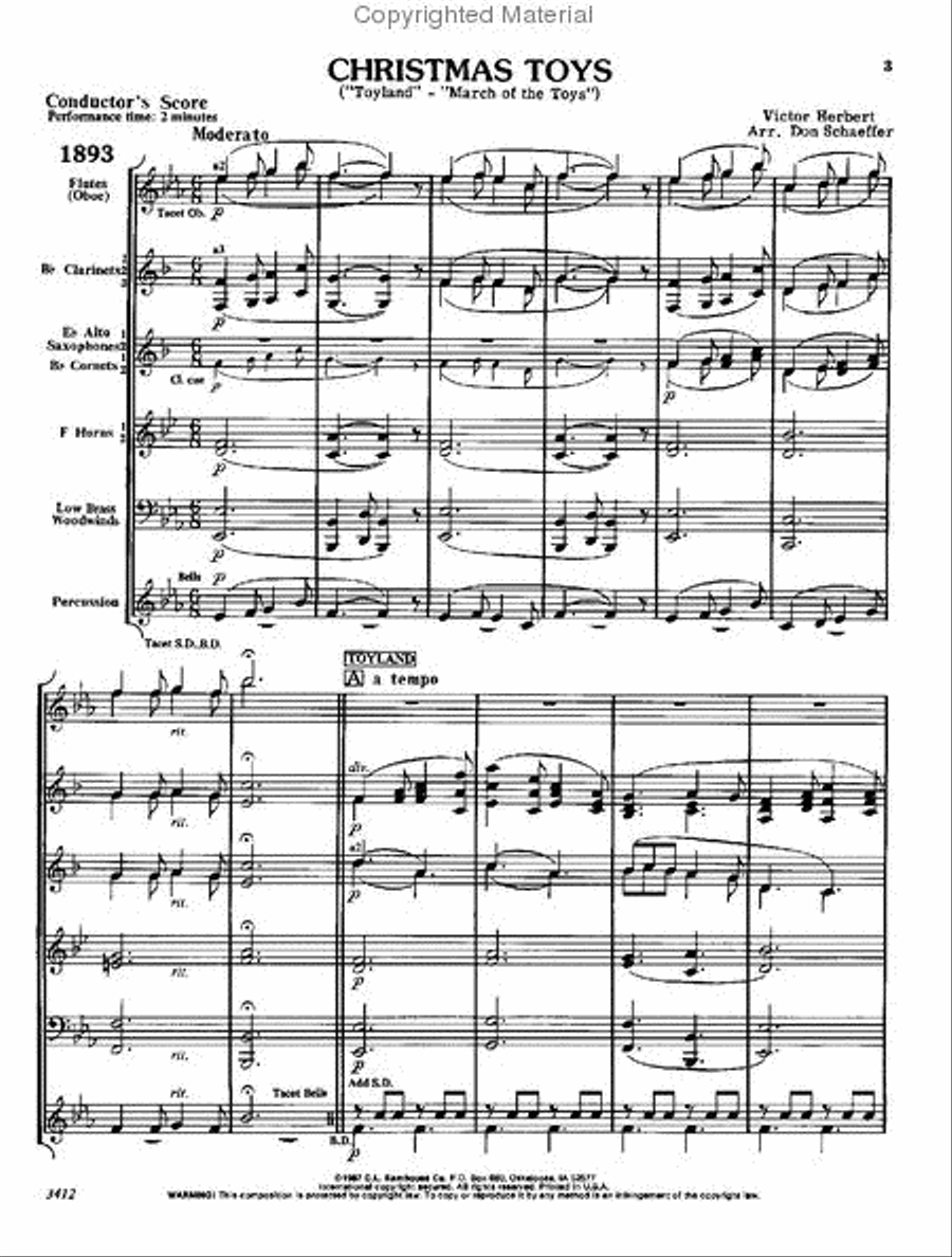 Christmas Toys Christmas Toys Concert Band scores gallery preview page 2