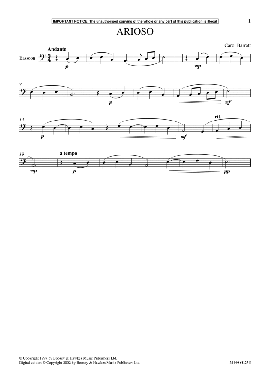 Arioso School and Community scores gallery preview page 1