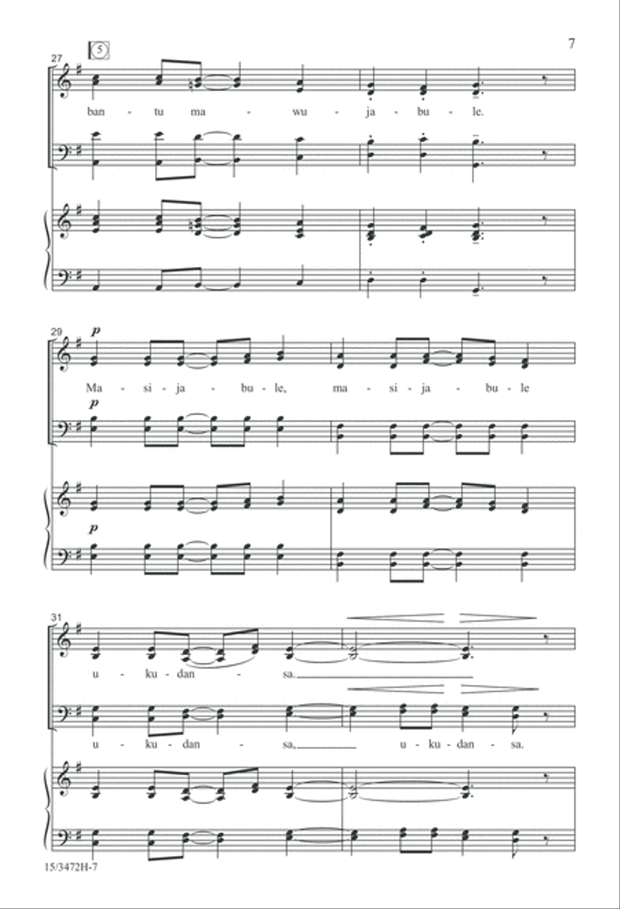 Masijabule 4-Part scores gallery preview page 7