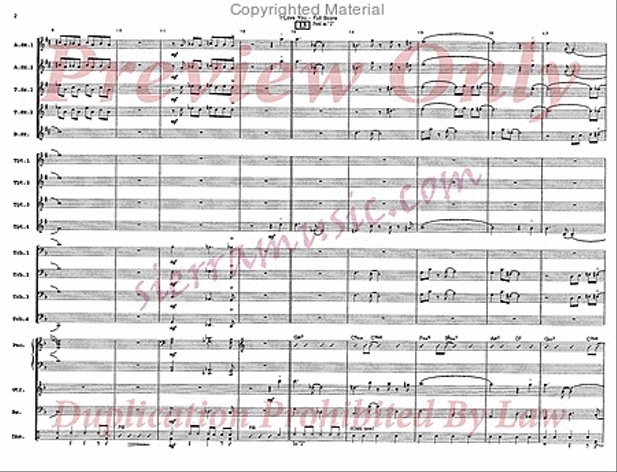 I Love You Big Band scores gallery preview page 3