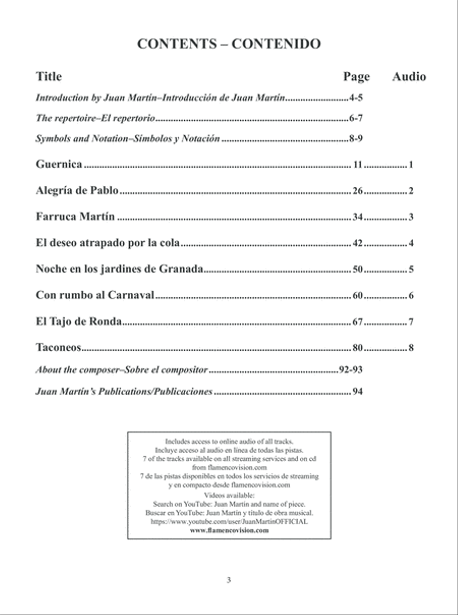 Guitarra Solista - 8 Flamenco Compositions in Tablature/CIFRA for Concert Performers Classical Guitar scores gallery preview page 4
