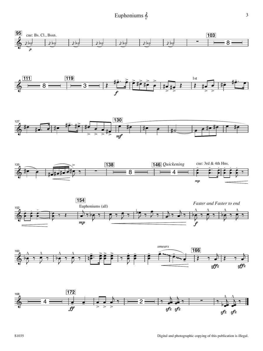 Fourth of July (arr. R. Mark Rogers) - Euphonium Concert Band scores gallery preview page 2