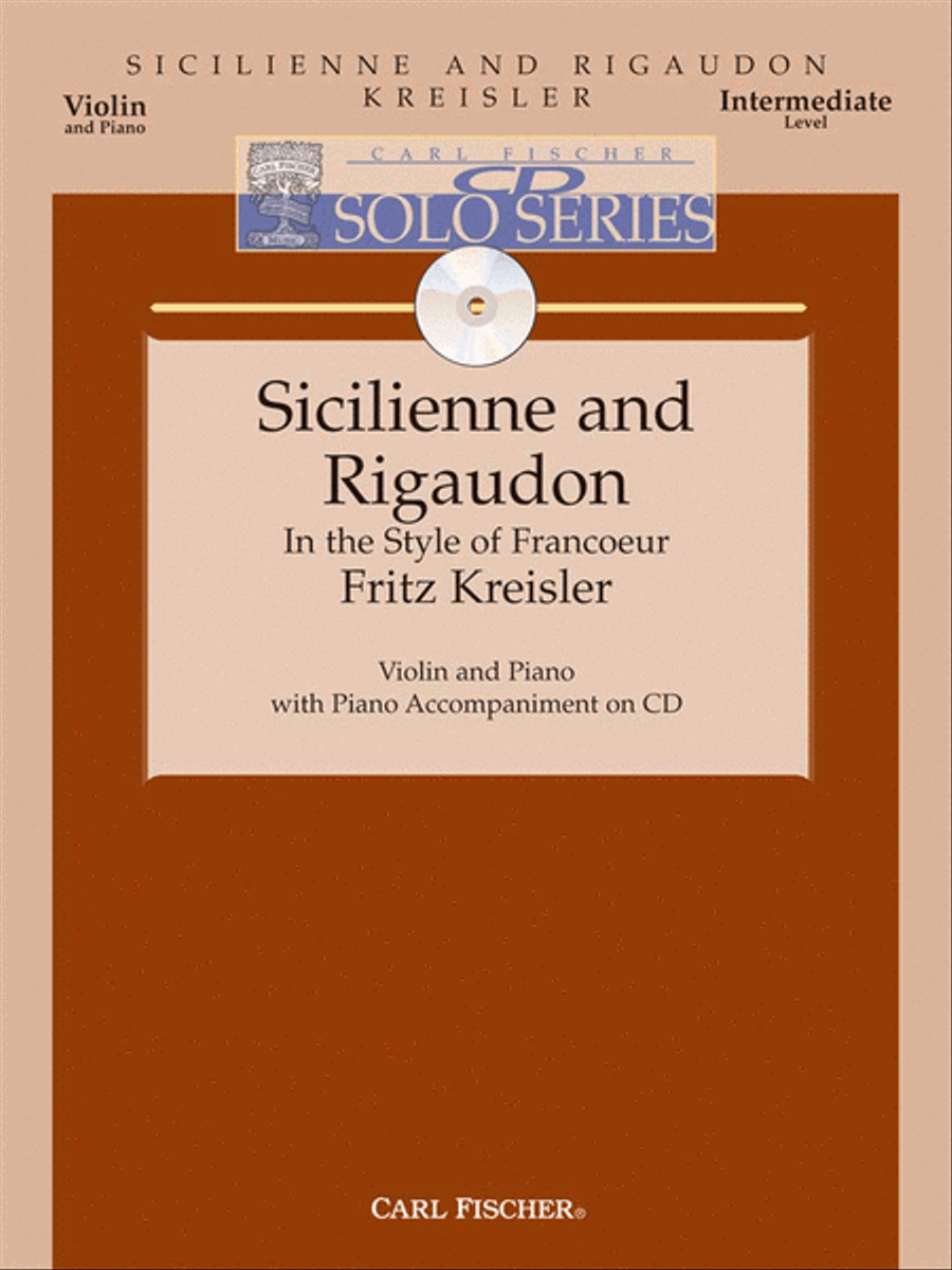 Sicilienne And Rigaudon Violin Solo scores gallery preview page 1