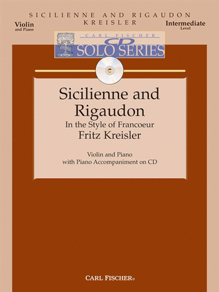Book cover for Sicilienne And Rigaudon