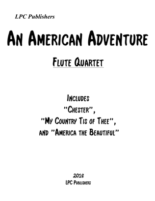 Book cover for An American Adventure for Flute Quartet