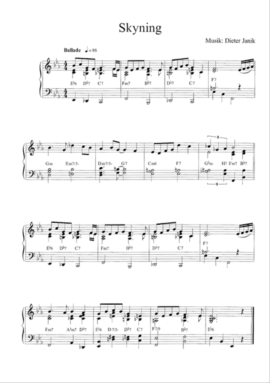 Skyning Skyning Piano Solo scores gallery preview page 3