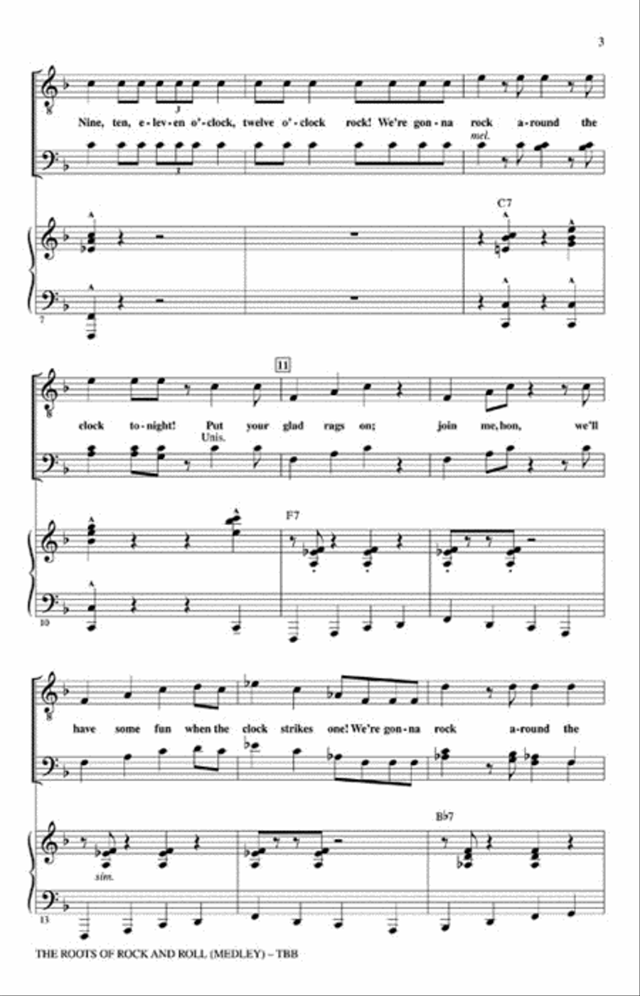 The Roots of Rock and Roll Choir scores gallery preview page 3