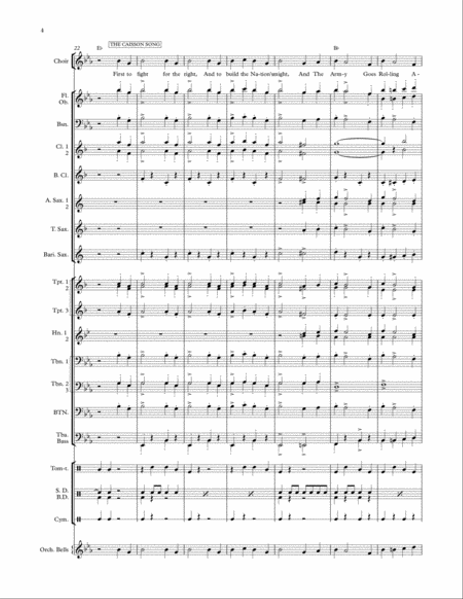 US Forces Service Medley Concert Band scores gallery preview page 5