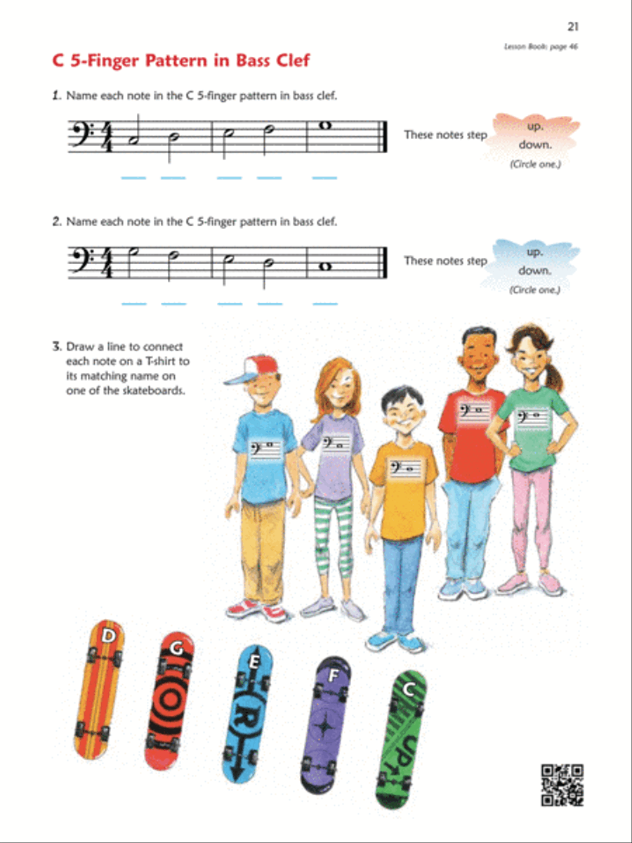 Premier Piano Course -- Notespeller Piano Method scores gallery preview page 4