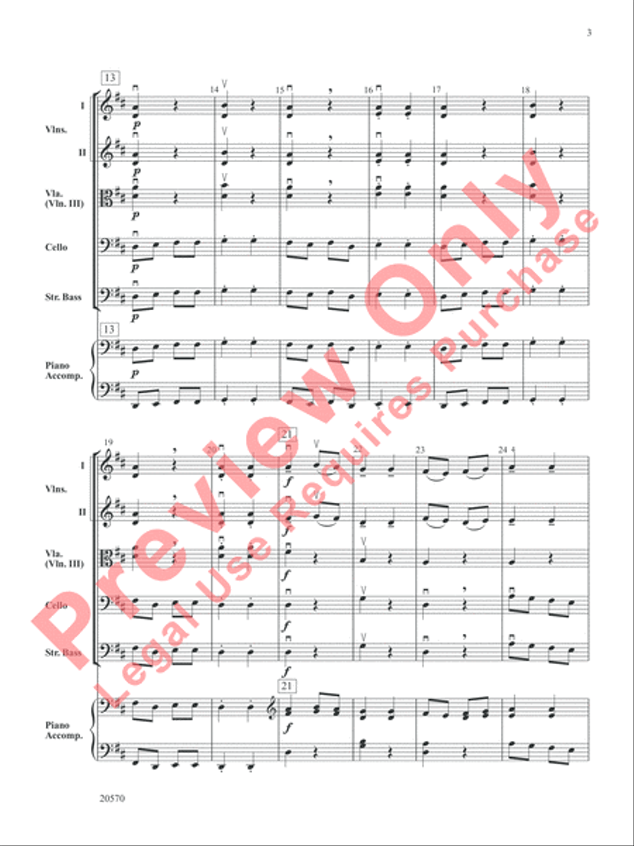 Sword Dance String Orchestra scores gallery preview page 4