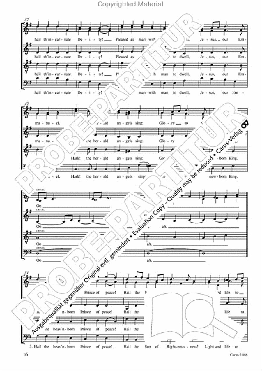 Calmus Christmas Carols Choir scores gallery preview page 17