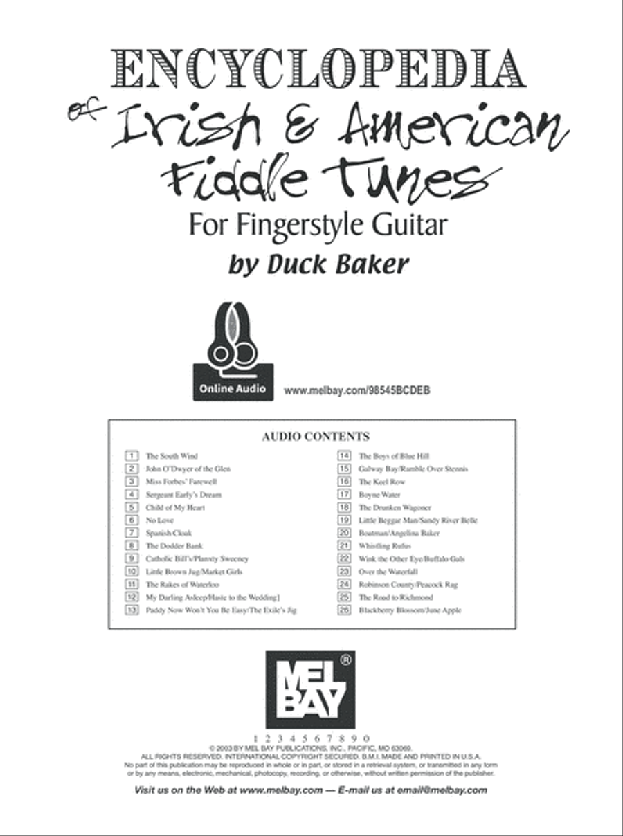 Encyclopedia of Irish and American Fiddle Tunes Fingerpicking Guitar scores gallery preview page 7