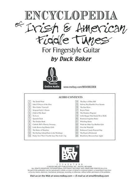 Encyclopedia of Irish and American Fiddle Tunes-for Fingerstyle Guitar image number null