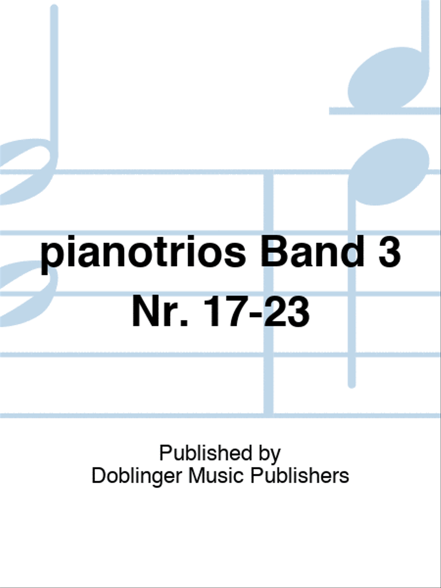 Klaviertrios Band 3 Nr. 17-23 Piano Trio scores gallery preview page 1