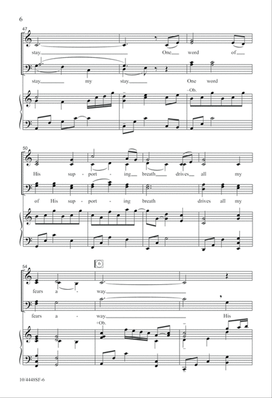 My Shepherd Will Supply My Need 4-Part scores gallery preview page 6