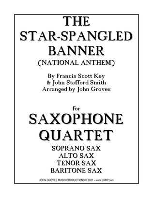 The Star-Spangled Banner (National Anthem) - Saxophone Quartet