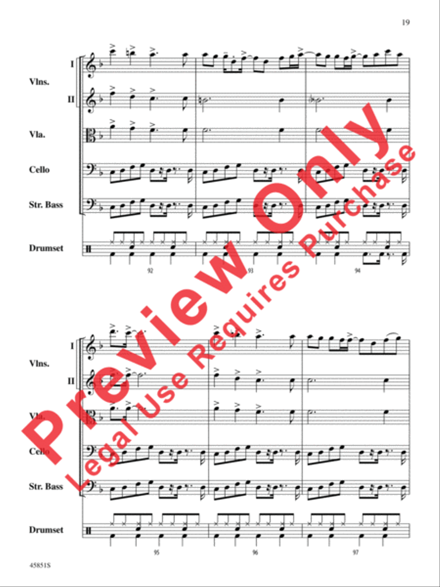 A Halloween Thriller String Orchestra scores gallery preview page 19