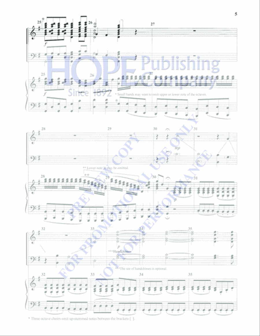Glory to God in the Highest 4-Octaves scores gallery preview page 5