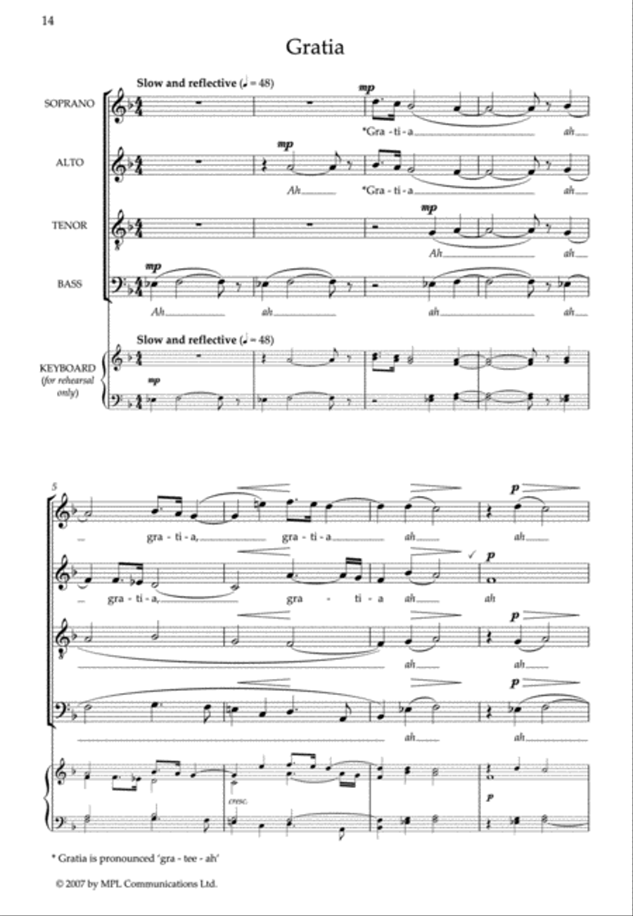 Ecce Cor Meum (Choral Suite) 4-Part scores gallery preview page 3
