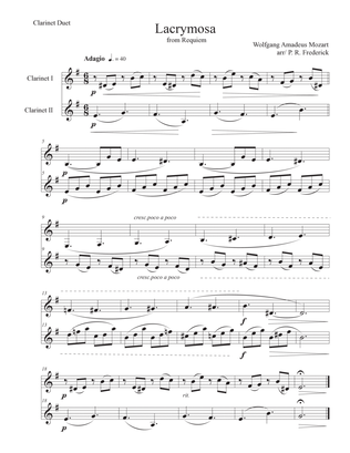 Lacrymosa (Clarinet Duet)