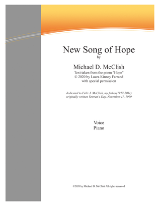 New Song of Hope (voice and piano)