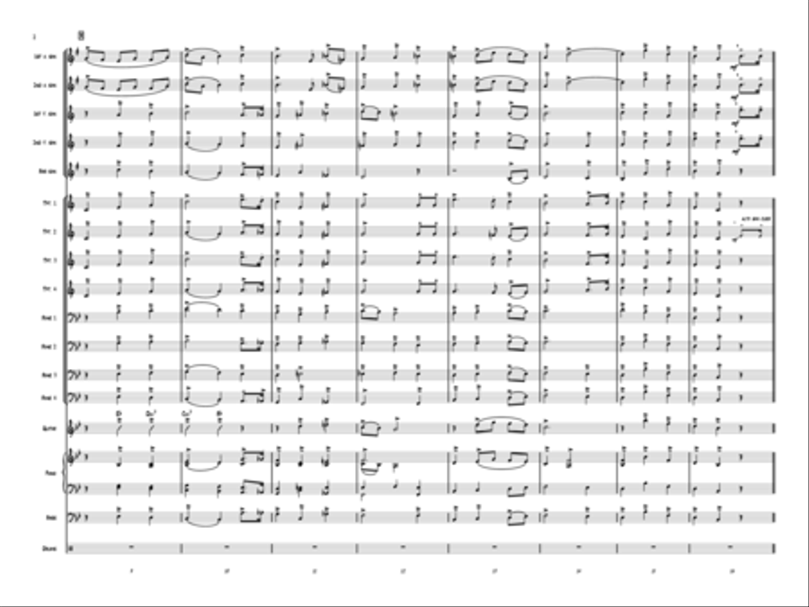 The Star Spangled Banner Jazz Ensemble scores gallery preview page 3