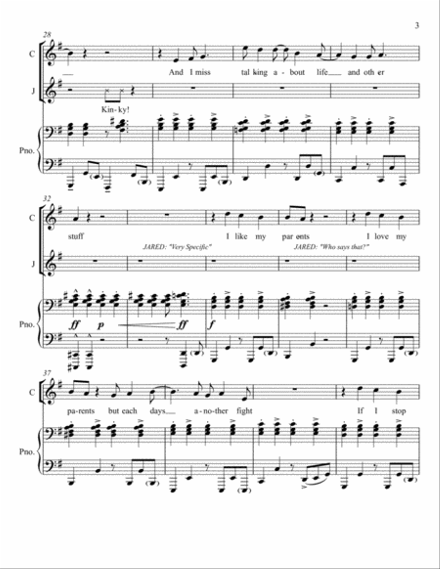 Sincerely, Me Sincerely, Me Voice scores gallery preview page 3