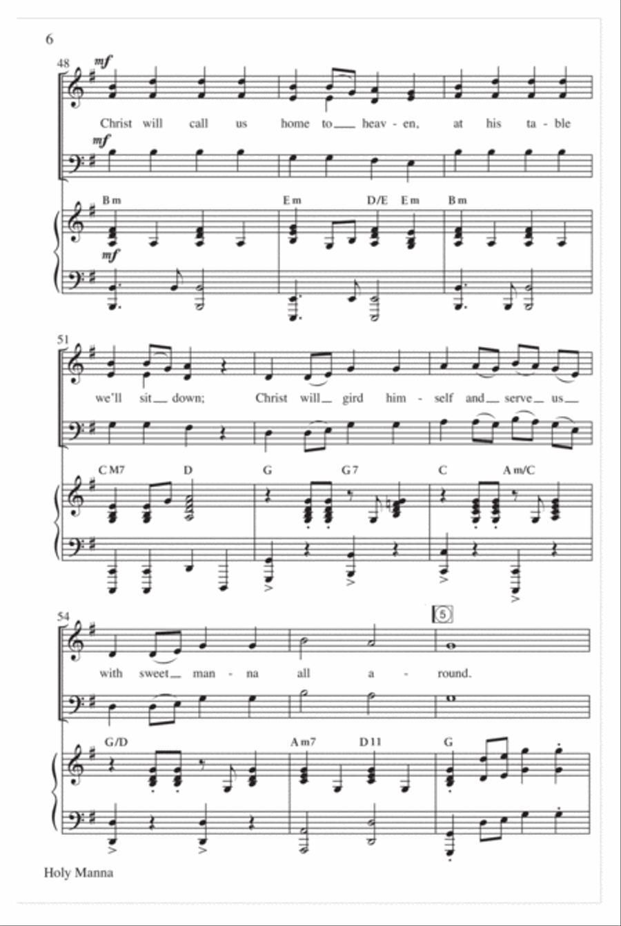 Holy Manna Holy Manna 3-Part scores gallery preview page 7