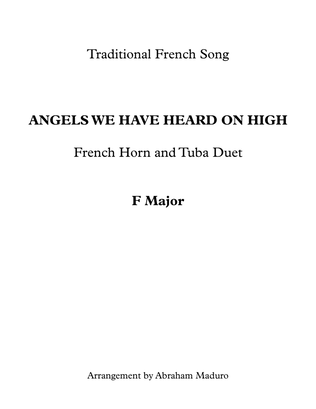 Angels We Have Heard On High French Horn and Tuba Duet