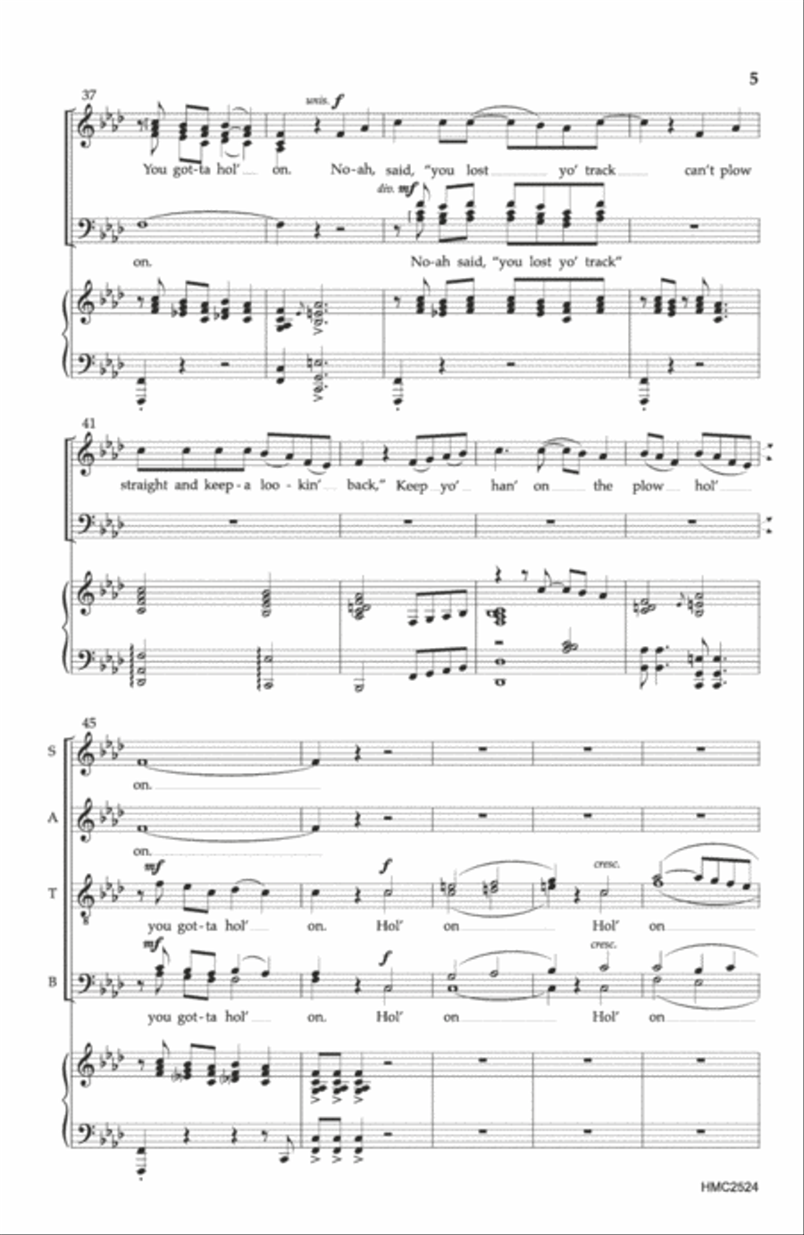 Hold On! 4-Part scores gallery preview page 4