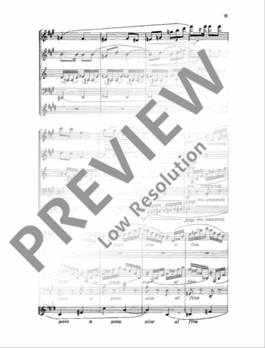 Quintet No. 1 Woodwind Quintet scores gallery preview page 16