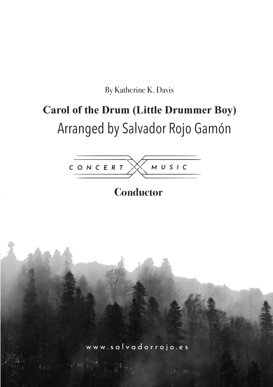 Carol Of The Drum Concert Band scores gallery preview page 1