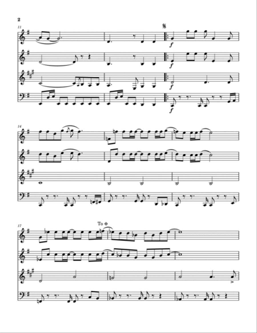 Miss Sun Woodwind Quartet scores gallery preview page 3