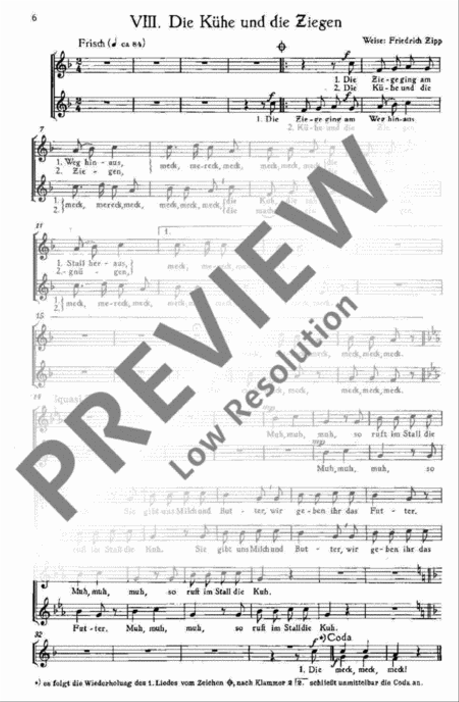 Heiteres Tierliederspiel Children's Choir scores gallery preview page 7