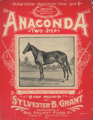 Anaconda Two-Step. Souvenir Brockton Fair 1901