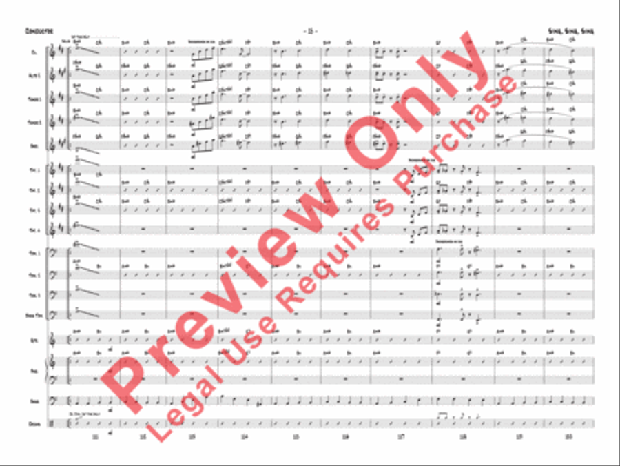Sing, Sing, Sing Jazz Ensemble scores gallery preview page 18