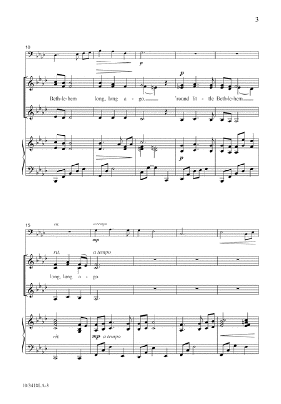 Christ Came to Bethlehem SSA scores gallery preview page 3