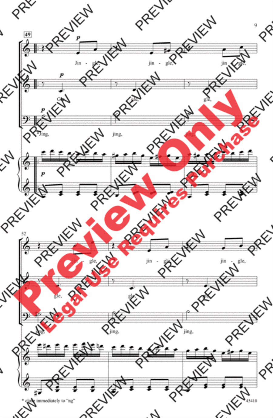 Jingle Bells Rondo 3-Part scores gallery preview page 9