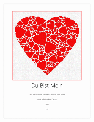 Book cover for Du Bist Mein (SATB)