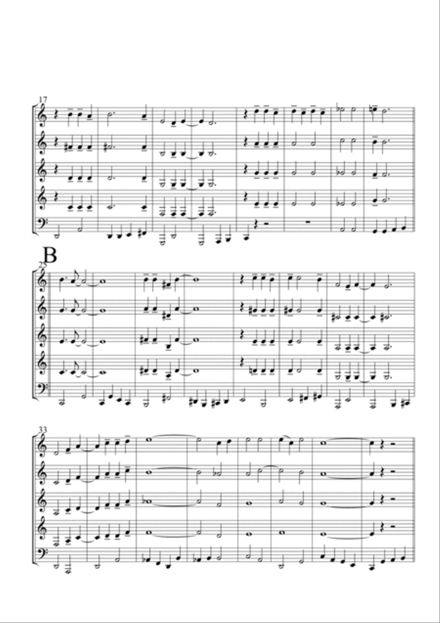 Mr. Sandman Brass Quartet scores gallery preview page 3