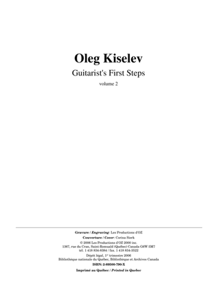 Book cover for Guitarist's First Steps, vol. 2