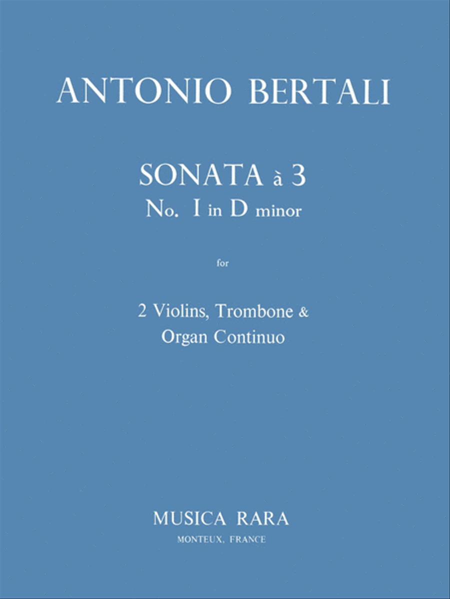 Sonata à 3 No. 1 in D minor Piano Quartet scores gallery preview page 1