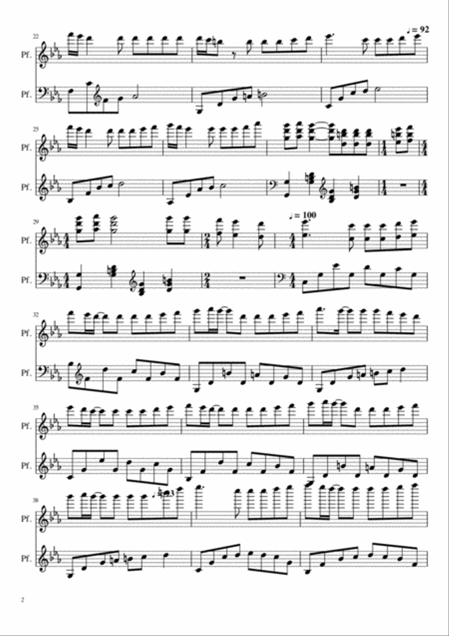Il volo dell'albatros (Oltre ogni limite) Piano Solo scores gallery preview page 2