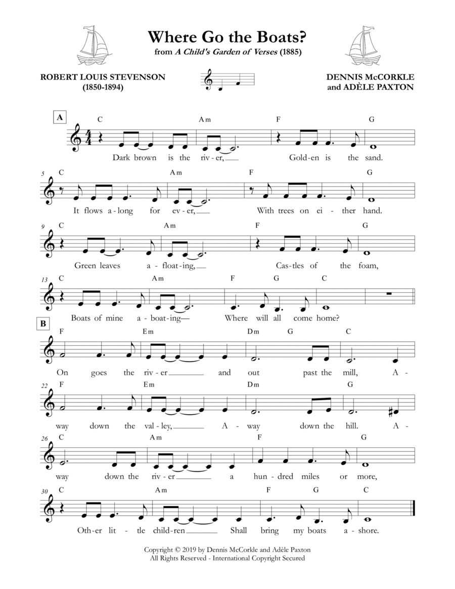 Where Go the Boats Where Go the Boats Voice Solo scores gallery preview page 1
